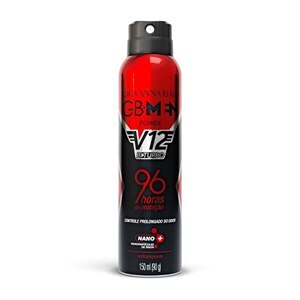 Desodorante Antitranspirante Aerosol Giovanna Baby Men Power V12 Bi Turbo 96h 150ml
