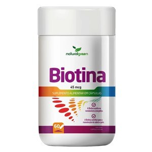 Biotina 45Mcg Naturalgreen 60 Cápsulas
