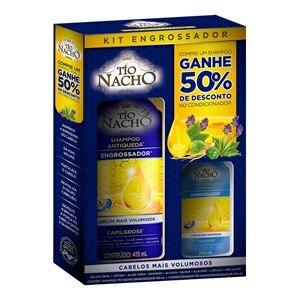 Kit Shampoo E Condicionador Engrossador Tio Nacho 415Ml + 200Ml