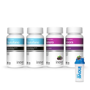 Combo 2 Amora + 2 Triptofano + Brinde Coqueleteira