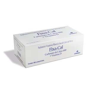 Fixa Cal 625 + Vitamina D 500 Comprimidos (25 Cartelas Com 20 Comprimidos) (Família)