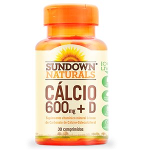 Cálcio 600Mg + D Sundown 30 Comprimidos