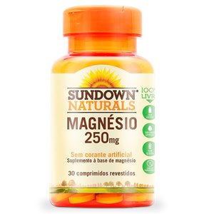 Magnésio 250Mg Sundown 30 Comprimidos