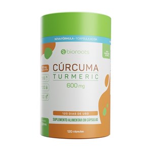Cúrcuma Turmeric 600Mg Bioroots 120 Cápsulas