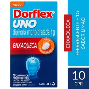 Analgésico - Dorflex Uno Enxaqueca 1G 10 Comprimidos Efervescentes