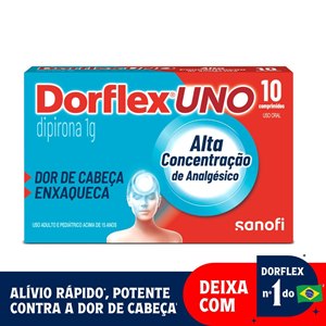 Analgésico - Dorflex Uno Enxaqueca 1G 10 Comprimidos