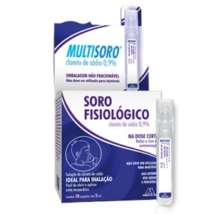 Soro Fisiológico Multisoro 10 Ampolas 5Ml
