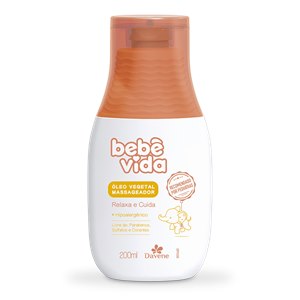 Loção Hidratante Corporal Davene Bebê Vida  Leite De Arroz 200Ml