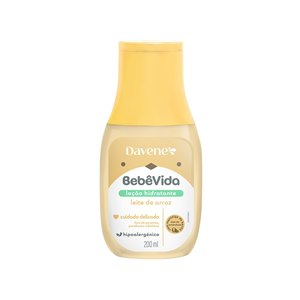 Loção Hidratante Corporal Davene Bebê Vida  Leite De Arroz 200Ml