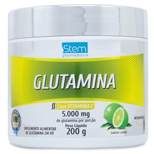 Glutamina Com Vitamina C Em Pó Stem 200G