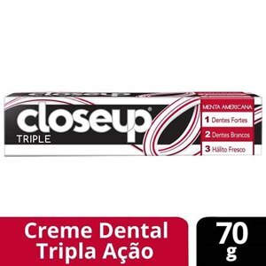 Creme Dental Closeup Triple Menta Americana 70G