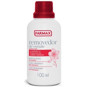 Removedor De Esmalte Sem Acetona Farmax 100Ml 