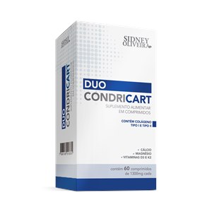 Duo Condricart - Colágeno Tipo I E Ii Sidney Oliveira 60 Comprimidos