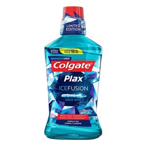 Enxaguante Antisséptico Bucal Colgate Plax Ice Fusion Cold Mint Sem Álcool Leve 500Ml Pague 350Ml