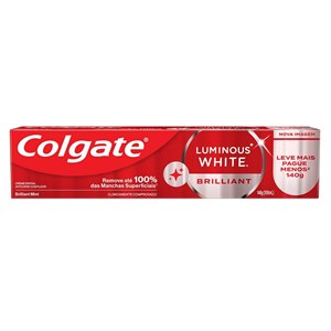 Creme Dental Colgate Luminous White Brilliant Mint 140G