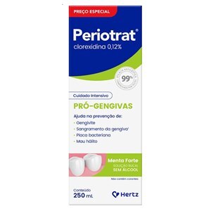 Enxaguante Bucal Periotrat Menta Forte Sem Álcool 250Ml