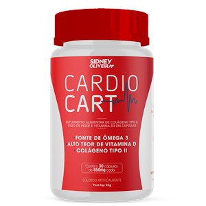 Colágeno Tipo Ii + Ômega 3 + Vitamina D3 - Cardiocart 30 Cápsulas Sidney Oliveira