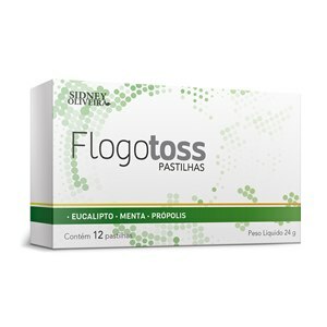 Flogotoss Pastilha De Eucalipto, Menta E Própolis Sidney Oliveira 12 Unidades