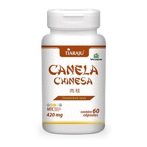 Canela Chinesa Tiaraju 420Mg 60 Cápsulas 