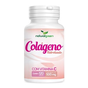 Colágeno Hidrolisado 500mg Naturalgreen 120 Cápsulas