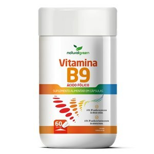 Vitamina B9 600mg Naturalgreen 60 Cápsulas