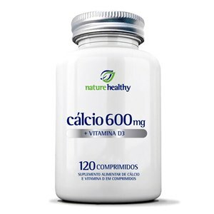 CÁLCIO 600MG + VITAMINA D3 200UI NATURE HEALTHY 120 COMPRIMIDOS