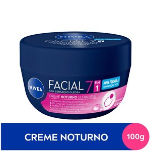 Creme Facial Noturno Nivea Ultra Leve 7 Em 1 100G