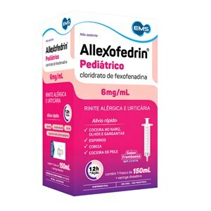 Fexofenadina - Allexofedrin Suspensão Pediátrica 150Ml