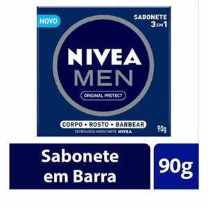 Nivea Sabonete Em Barra 3 Em 1 Men Original Protect 90G