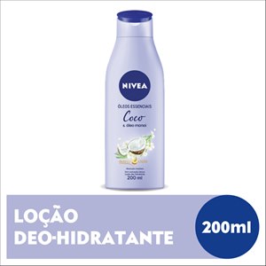 Nivea Óleos Essenciais Coco E Óleo Monoi Maciez E Brilho 200Ml