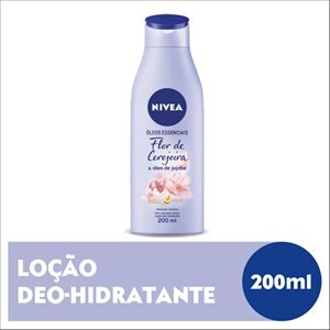 Nivea Óleos Essenciais Flor De Cerejeira E Óleo De Jojoba Maciez E Brilho 200Ml