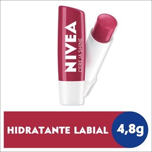 Nivea Hidratante Labial Cereja Shine Hidratação Profunda 4,8 G