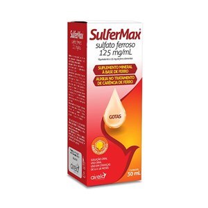 Sulfato Ferroso - Sulfermax Solução Oral 125Mg/Ml 30Ml