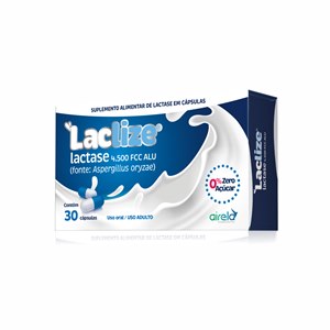 Lactase - Laclize 4.500 Fcc 30 Cápsulas