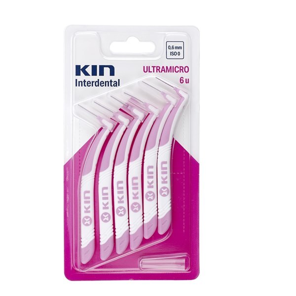 Escova Interdental Kin Ultramicro 0 6mm 6 Unidades Ultrafarma