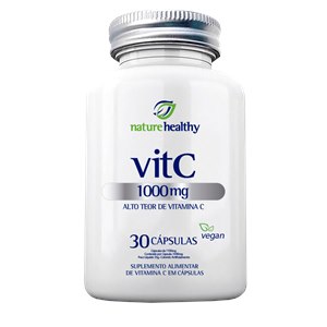 Vitamina C Vegana 1000Mg Nature Healthy 30 Cápsulas