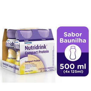 Nutridrink Compact Protein Baunilha 125Ml 4 Unidades
