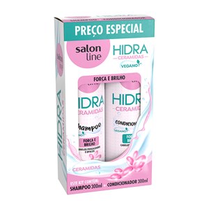 Salon Line Kit Hidra Ceramidas Shampoo 300Ml + Condicionador 300Ml