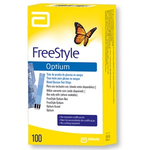 Tiras Freestyle Optium 100 Unidades
