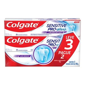 Creme Dental Colgate Sensitive Pro-Alívio Imediato Original 90G Cada - Leve 3 Pague 2