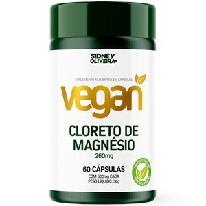 Magnésio Cloreto 260Mg Vegan 60 Cápsulas Sidney Oliveira