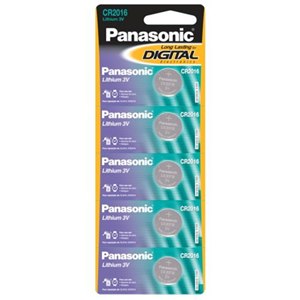 Bateria Lithium Panasonic 2016 Moeda 5 Unidades 