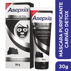 Máscara Purificante Asepxia Carvão Detox 30G