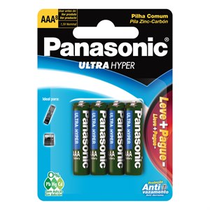 Pilha Panasonic Comum Palito Aaa 8 Unidades