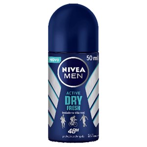 Desodorante Roll On Nivea Masculino Active Dry Fresh 50Ml