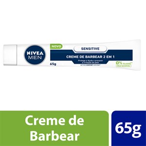 Creme De Barbear  2 Em 1 Nivea Men Sensitive 65G