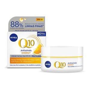 CREME FACIAL ANTISSINAIS DIA NIVEA Q10 PLUS C FPS 15 50G