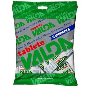 VALDA TABLETE CLASSIC GOMA DE MASCAR 6 UNIDADES