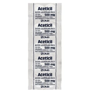 AAS - ACETICIL 500MG ADULTO 10 COMPRIMIDOS