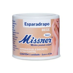 ESPARADRAPO MISSNER BEGE IMPERMEÁVEL 5CM X 4,5M